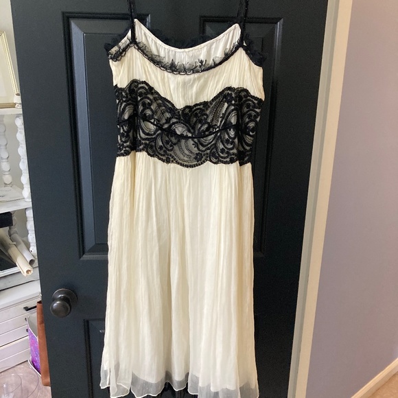 Zara Woman Vintage Slip Dress tulle midi with lace and sequin detail - Picture 3 of 9